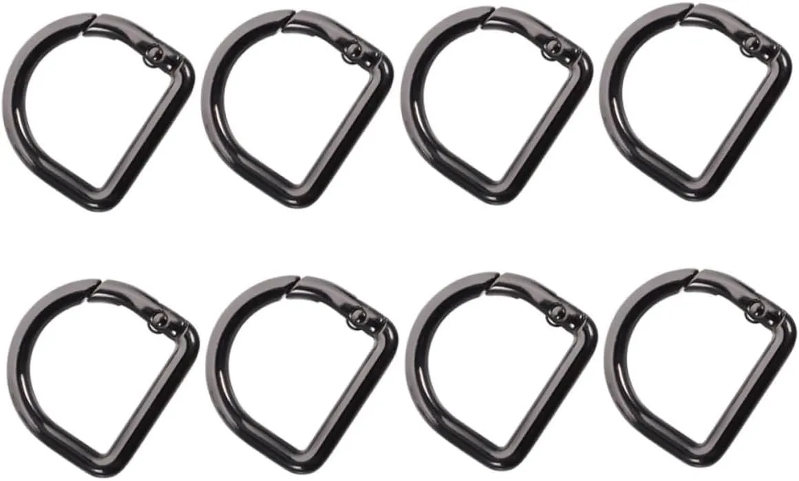 Compact Shoulder Strap Clips Spring d Shaped Carabiner Keyring Buckle Belt Clips for Daily Use