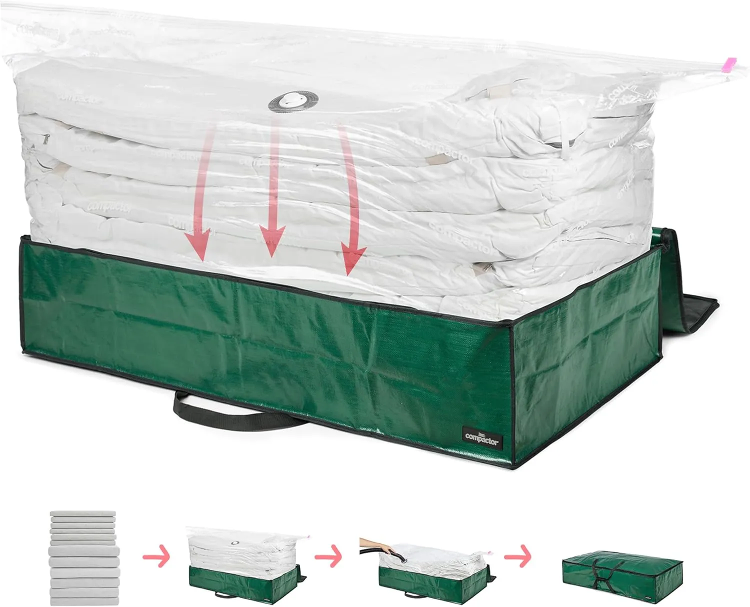Compactor Double Duty Defense Giant Vacuum Storage Bags   Weatherproof Box for Outdoor Cushions: Space Saver Vacuum Storage Bags, Patio Cushion Storage Saver