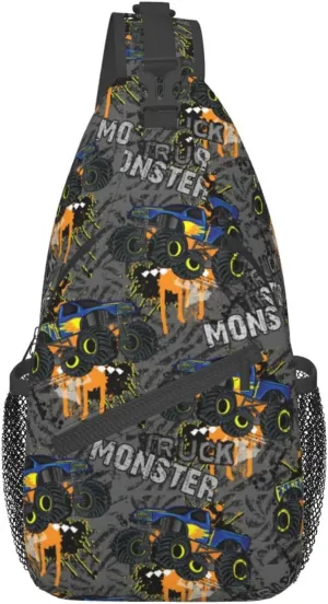 Cool Trucks Sling Backpack Chest Bag Crossbody Shoulder Bag Gym Cycling Travel Hiking Daypack For Men Women