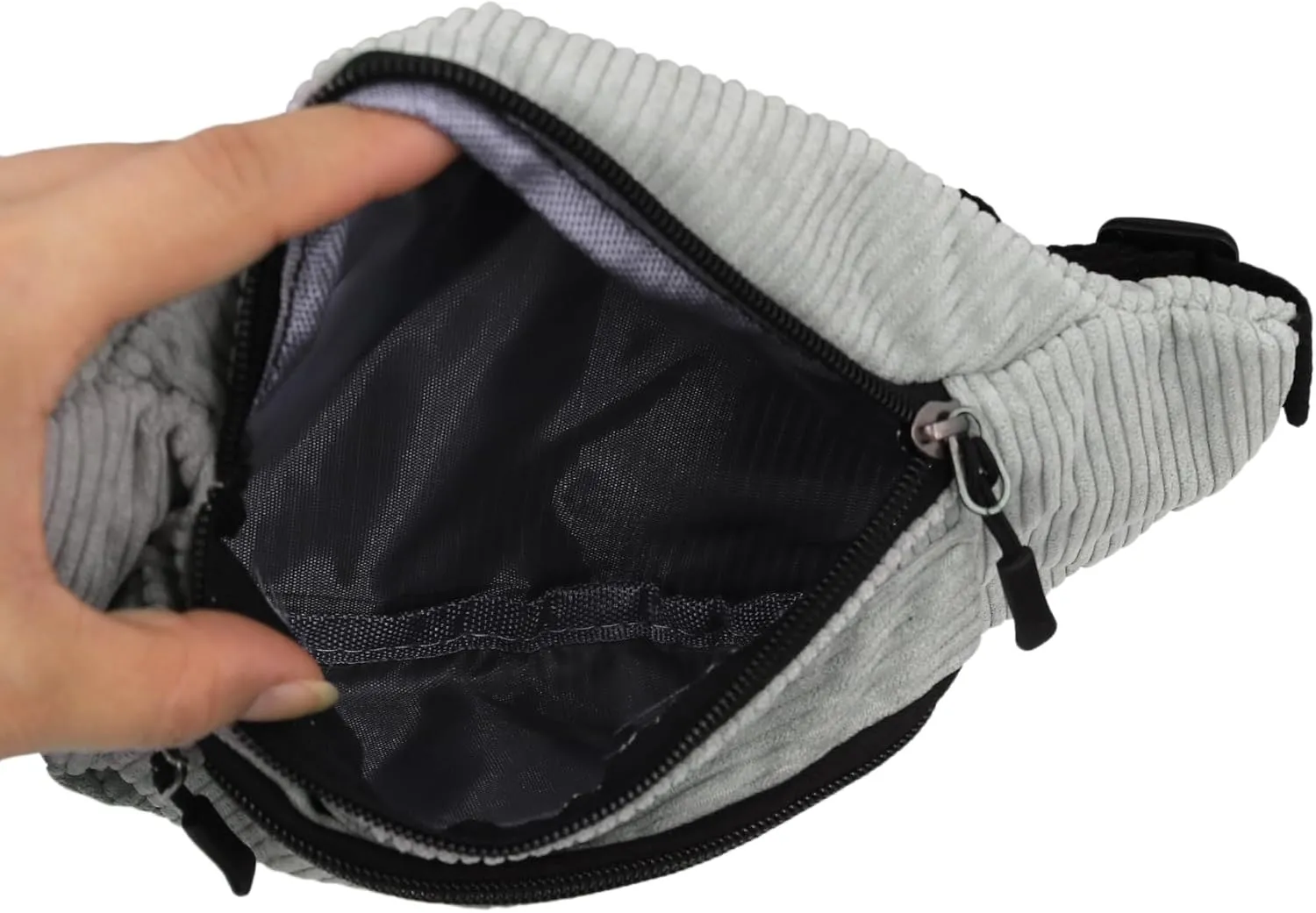 Corduroy Fanny Pack for Women Waist Bag Travel Crossbody Belt Bags Small Bum Purse Hiking Daypack for Running Workout