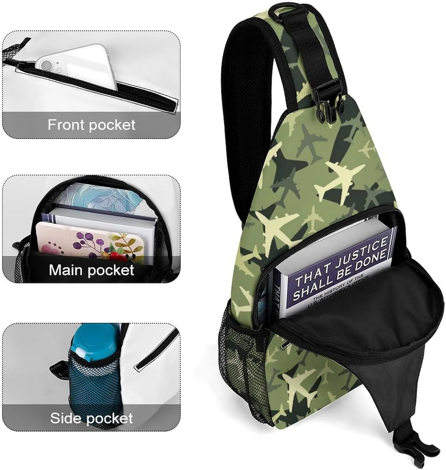 Corgi Butts Versatile And Convenient Multipurpose Crossbody Bag - Perfect for Travel And Hiking