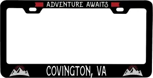 Covington Virginia Vanity Metal License Plate Frame