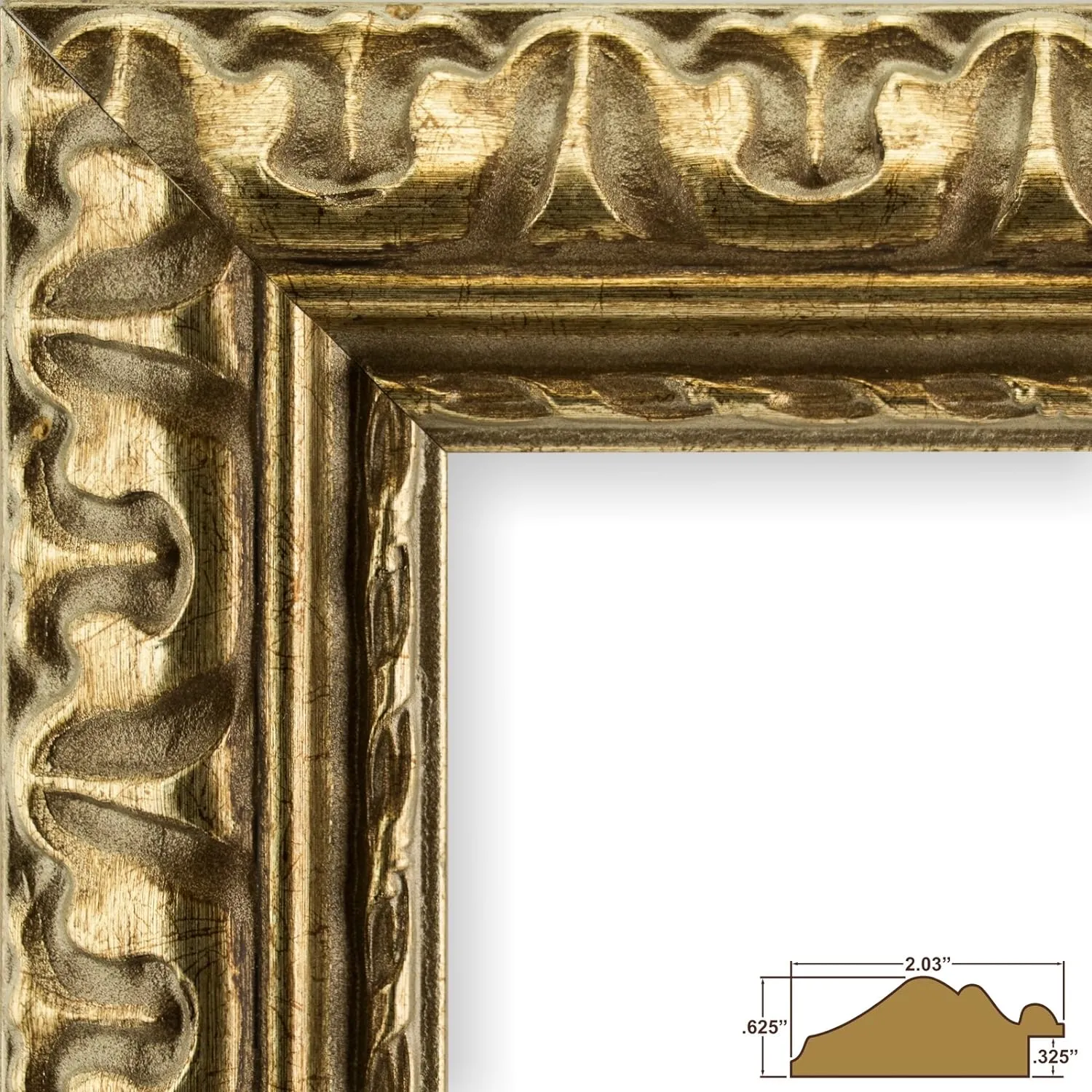 Craig Frames Bravado Ornate Antique Bronze Picture Frame, 18 by 24-Inch