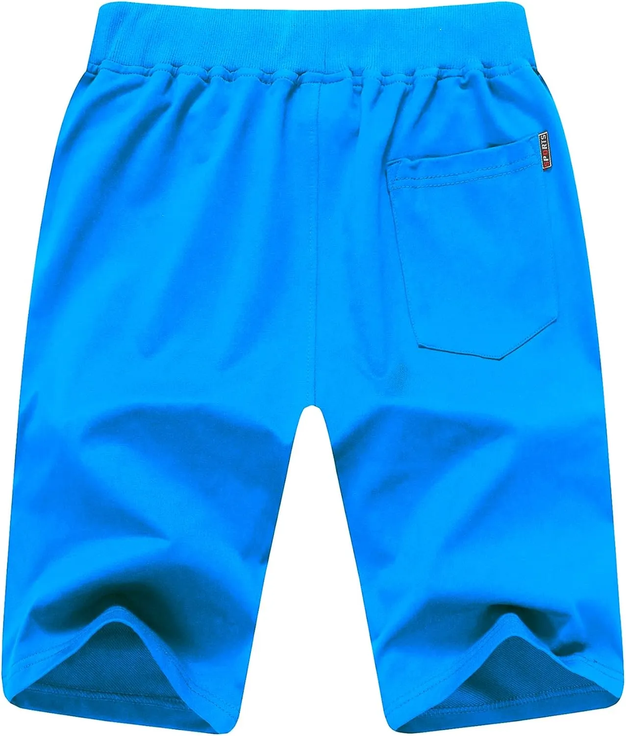 CREATMO US Men's Shorts Zipper Pocket Elastic Waist Stretch Summer Casual Beach