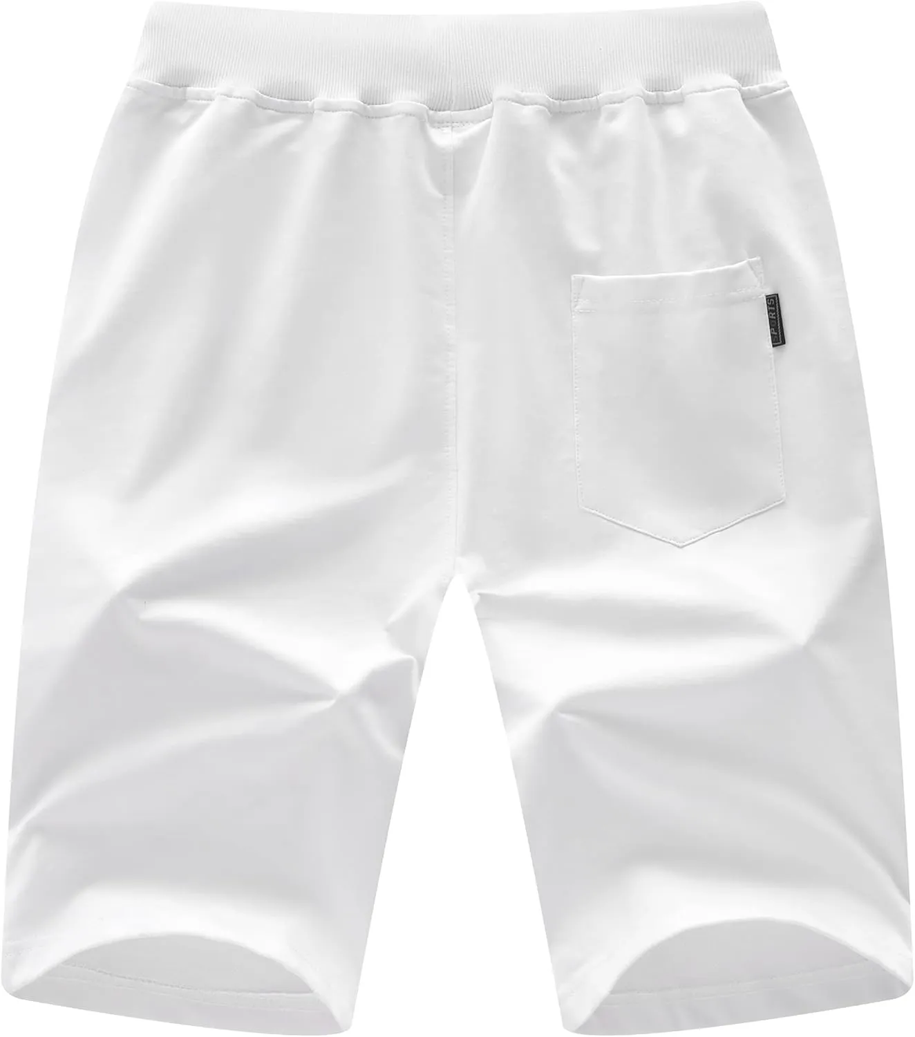 CREATMO US Men's Shorts Zipper Pocket Elastic Waist Stretch Summer Casual Beach
