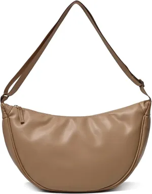 Crescent Bag for Women Men PU Leather Crossbody Bag Large Dumpling Bag Lightweight Hobo Sling bag Shoulder Bag