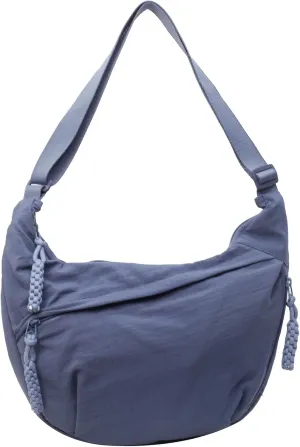 Crescent Crossbody Bags for Women Nylon Slouchy Sling Hobo Bag,Spacious Dumpling Shoulder Handbag Cross Body Purses