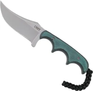 CRKT Minimalist Persian Compact Fixed Blade Knife with Sheath: Outdoor, Plain Edge Blade, Resin Infused Fiber Handle, Nylon Sheath, 2379