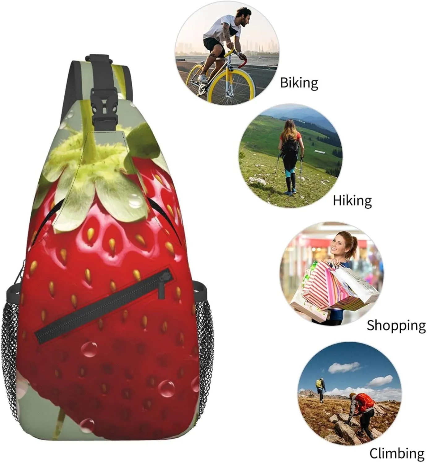 Cross Chest Bag Diagonally Sling Backpack Crossbody Shoulder Bag Milk Duck Yellow Sling Bag Travel Hiking Daypack
