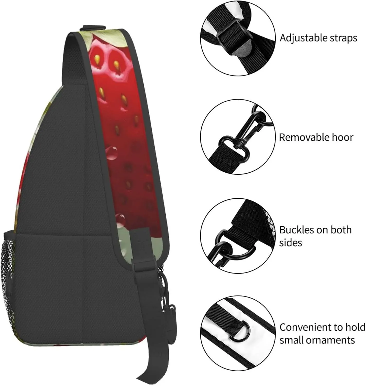 Cross Chest Bag Diagonally Sling Backpack Crossbody Shoulder Bag Milk Duck Yellow Sling Bag Travel Hiking Daypack