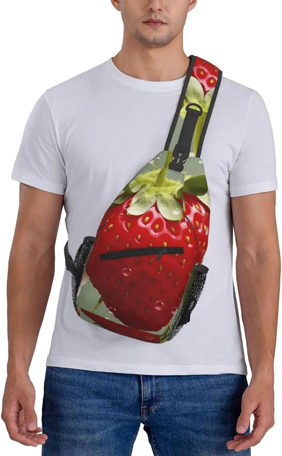 Cross Chest Bag Diagonally Sling Backpack Crossbody Shoulder Bag Milk Duck Yellow Sling Bag Travel Hiking Daypack