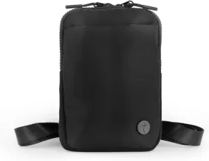 Crossbody Bag for Men & Women, Crossbody Belt Bag for Sports, Travel, Walking, Running, Hiking (Black)