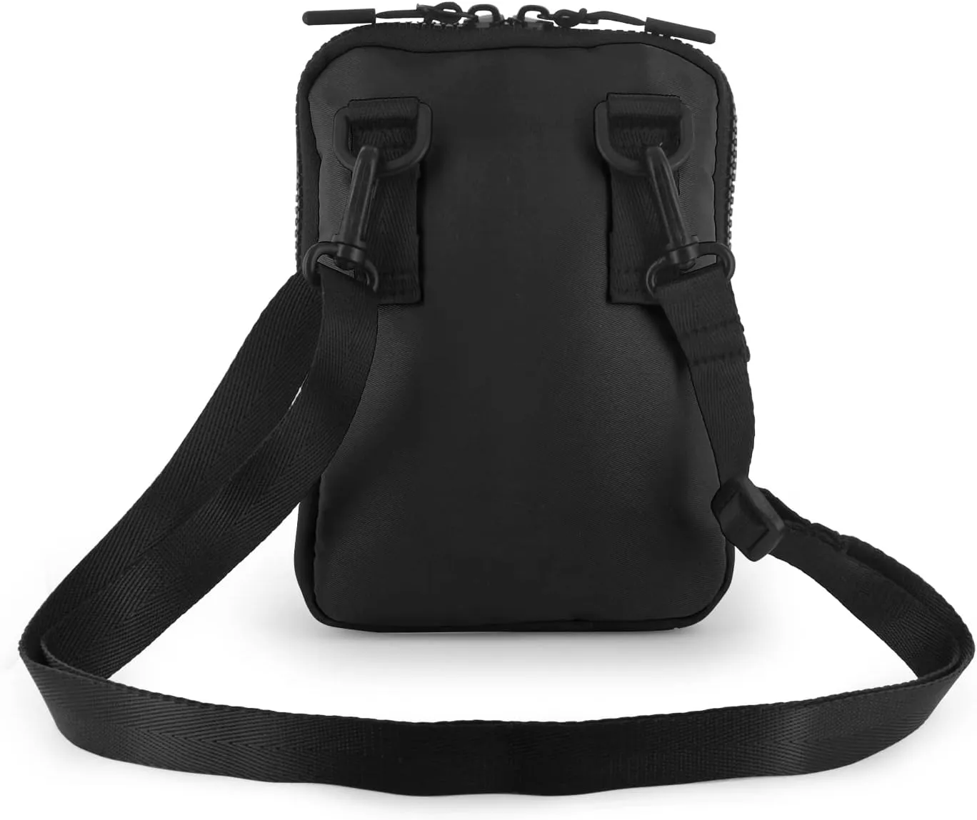 Crossbody Bag for Men & Women, Crossbody Belt Bag for Sports, Travel, Walking, Running, Hiking (Black)