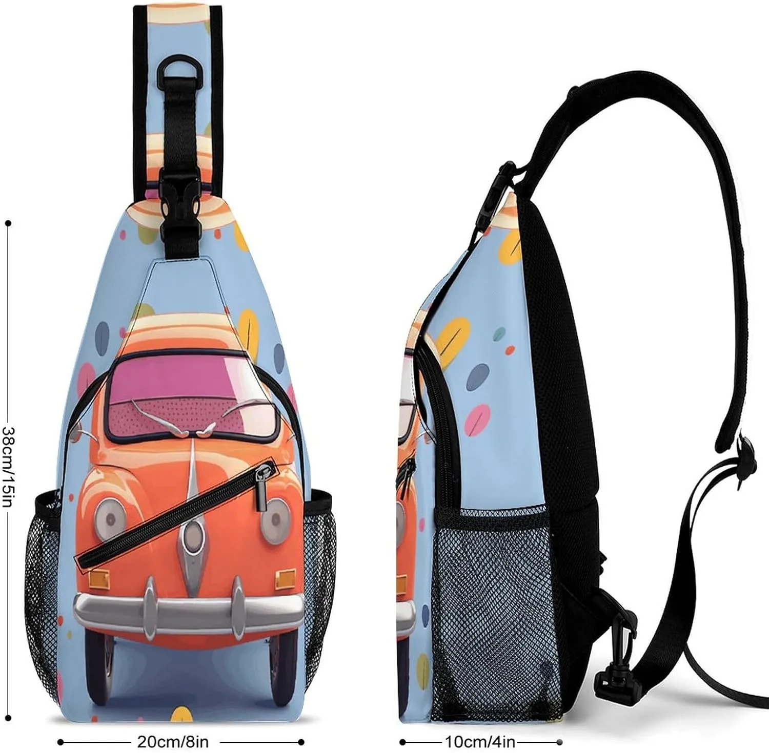 Crossbody Bag for Women Men Chest Bag Cartoon Alpaca Cute Animal Sling Bag Crossbody Shoulder Bag Sling Backpack