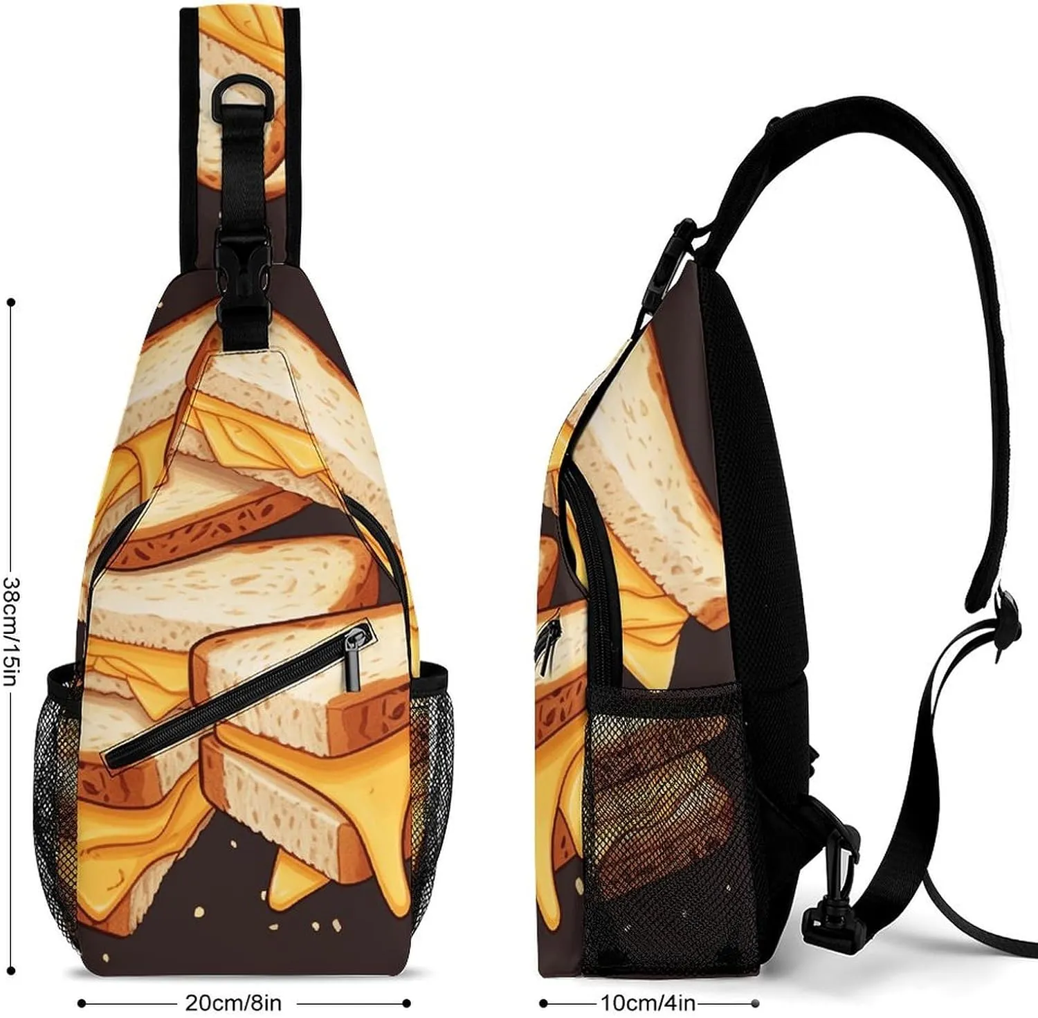 Crossbody Bag for Women Men Chest Bag Cherry Japanese Cherry Blossom Sling Bag Crossbody Shoulder Bag Sling Backpack