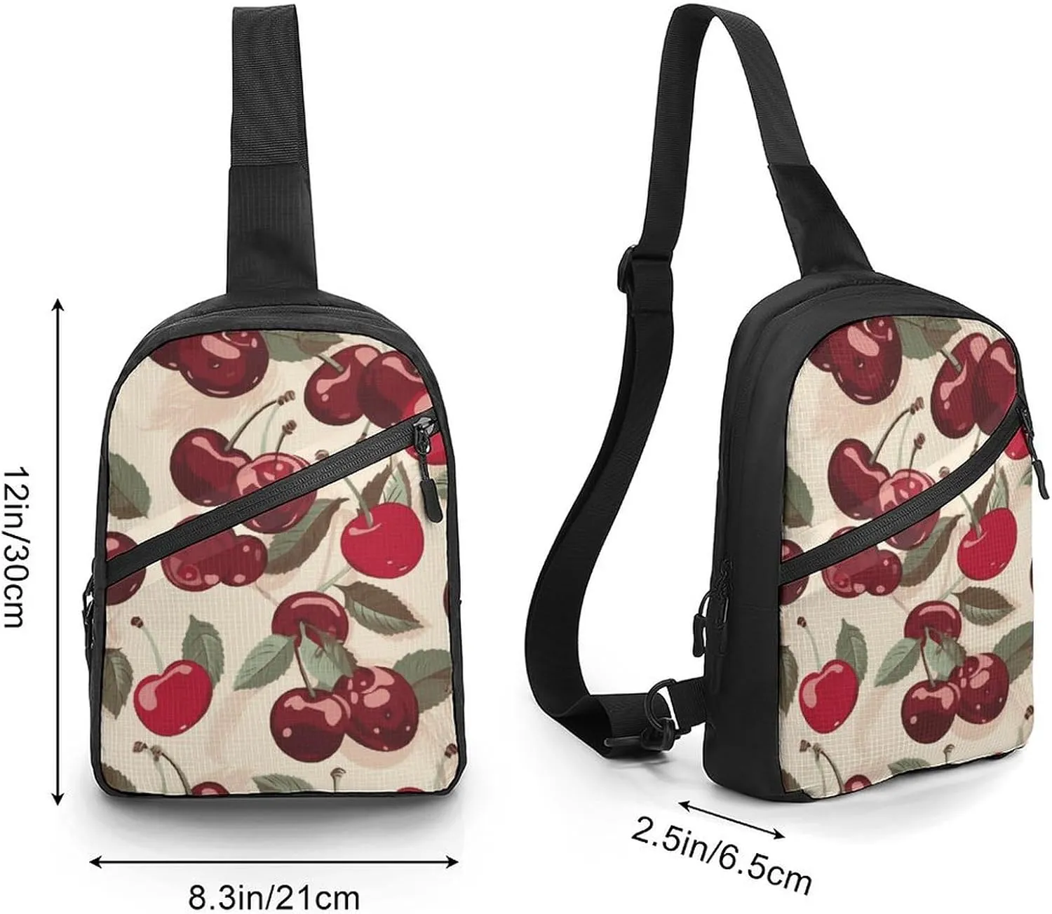 Crossbody Bag for Women Men Chest Bag Christmas Deer Sling Bag Crossbody Shoulder Bag Sling Backpack