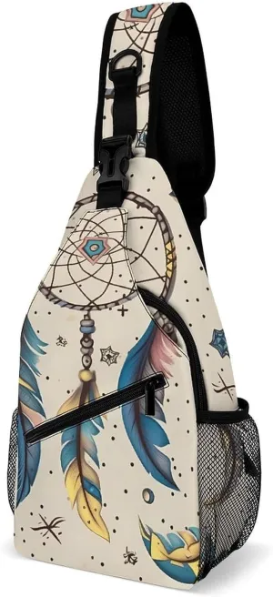 Crossbody Bag for Women Men Chest Bag Flying Dragon Sling Bag Crossbody Shoulder Bag Sling Backpack