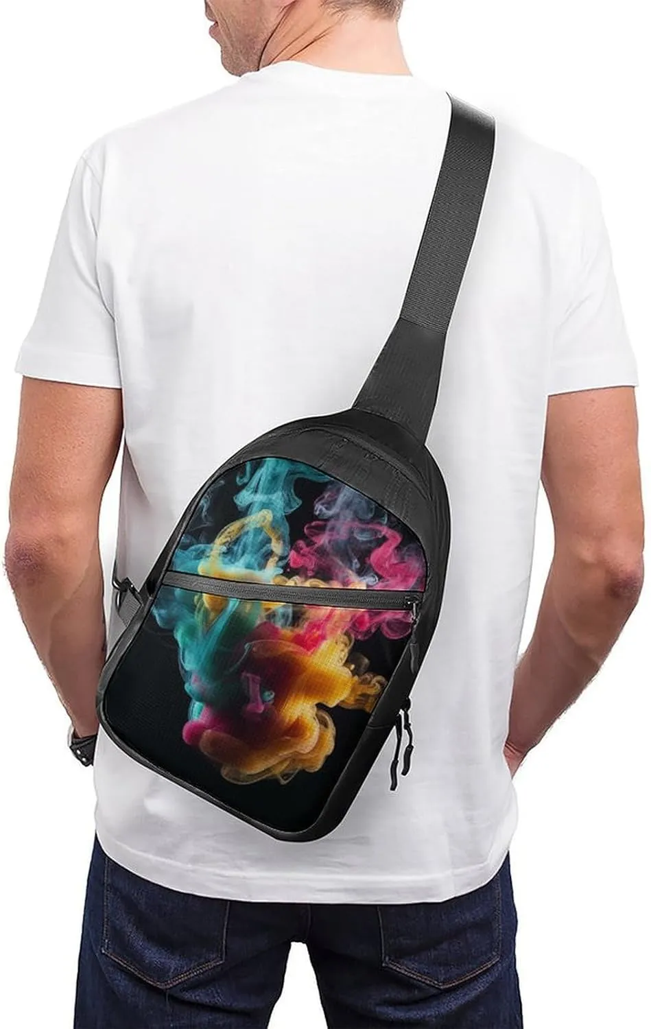 Crossbody Bag for Women Men Chest Bag I Love Penguins Sling Bag Crossbody Shoulder Bag Sling Backpack