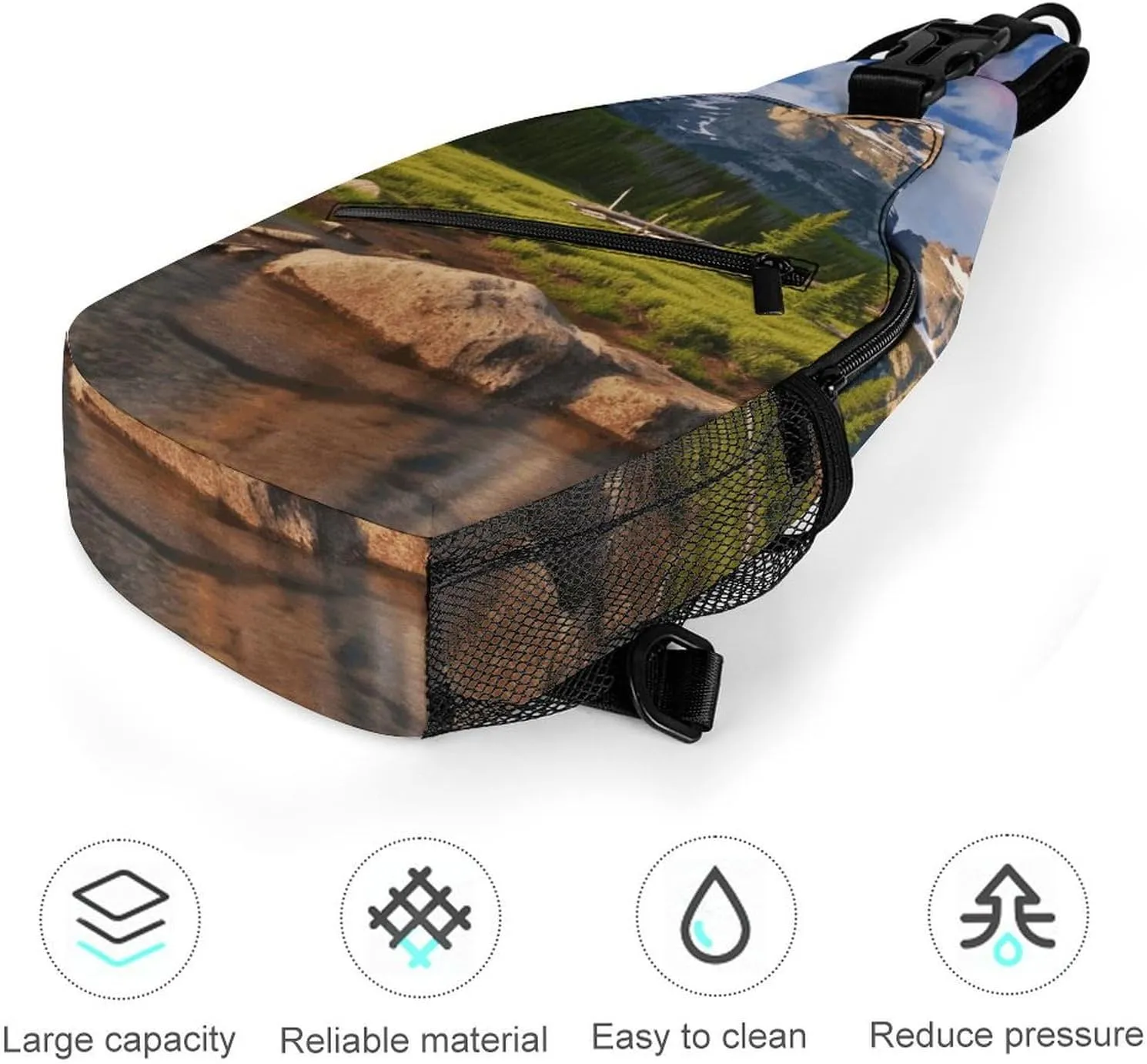 Crossbody Bag for Women Men Chest Bag Ocean Fish Sling Bag Crossbody Shoulder Bag Sling Backpack
