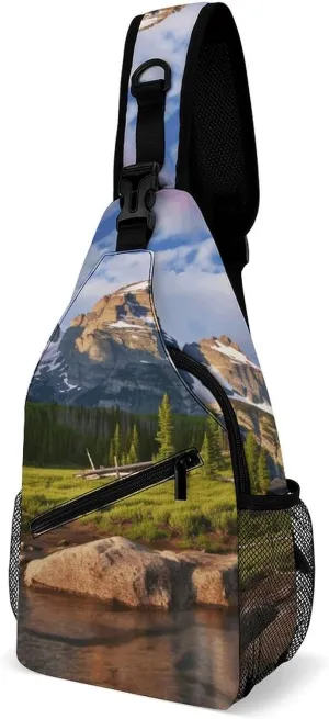 Crossbody Bag for Women Men Chest Bag Ocean Fish Sling Bag Crossbody Shoulder Bag Sling Backpack