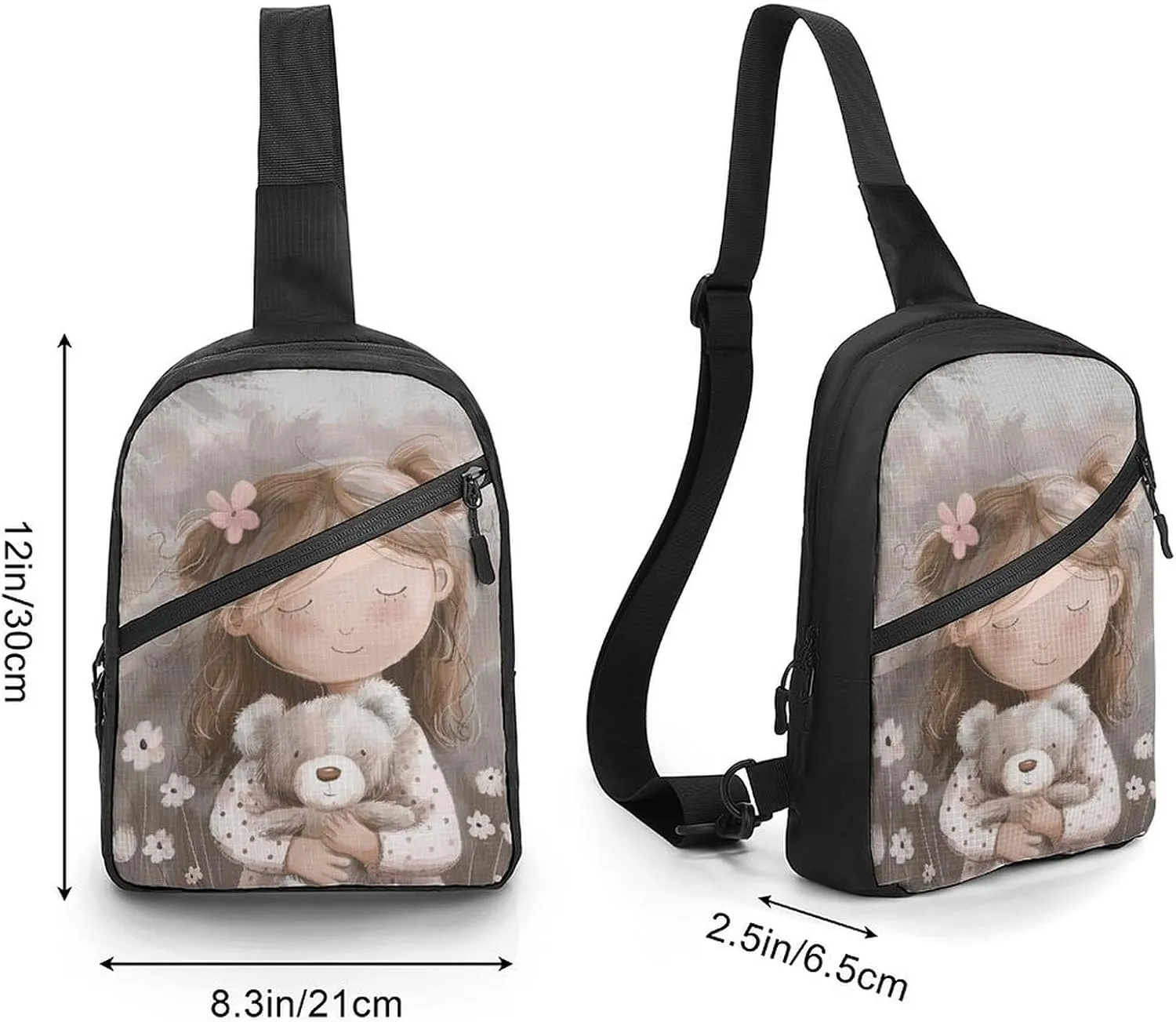Crossbody Bag for Women Men Chest Bag Orange Slices Sling Bag Crossbody Shoulder Bag Sling Backpack
