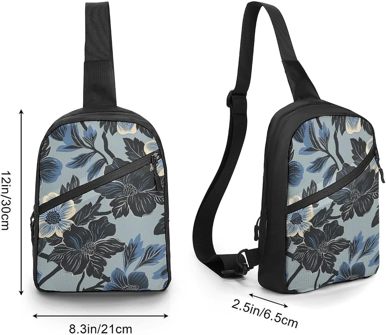 Crossbody Bag for Women Men Chest Bag Orange Slices Sling Bag Crossbody Shoulder Bag Sling Backpack