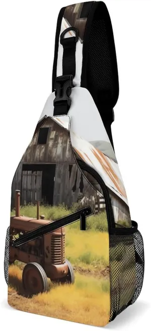 Crossbody Bag for Women Men Chest Bag Owl Sling Bag Crossbody Shoulder Bag Sling Backpack