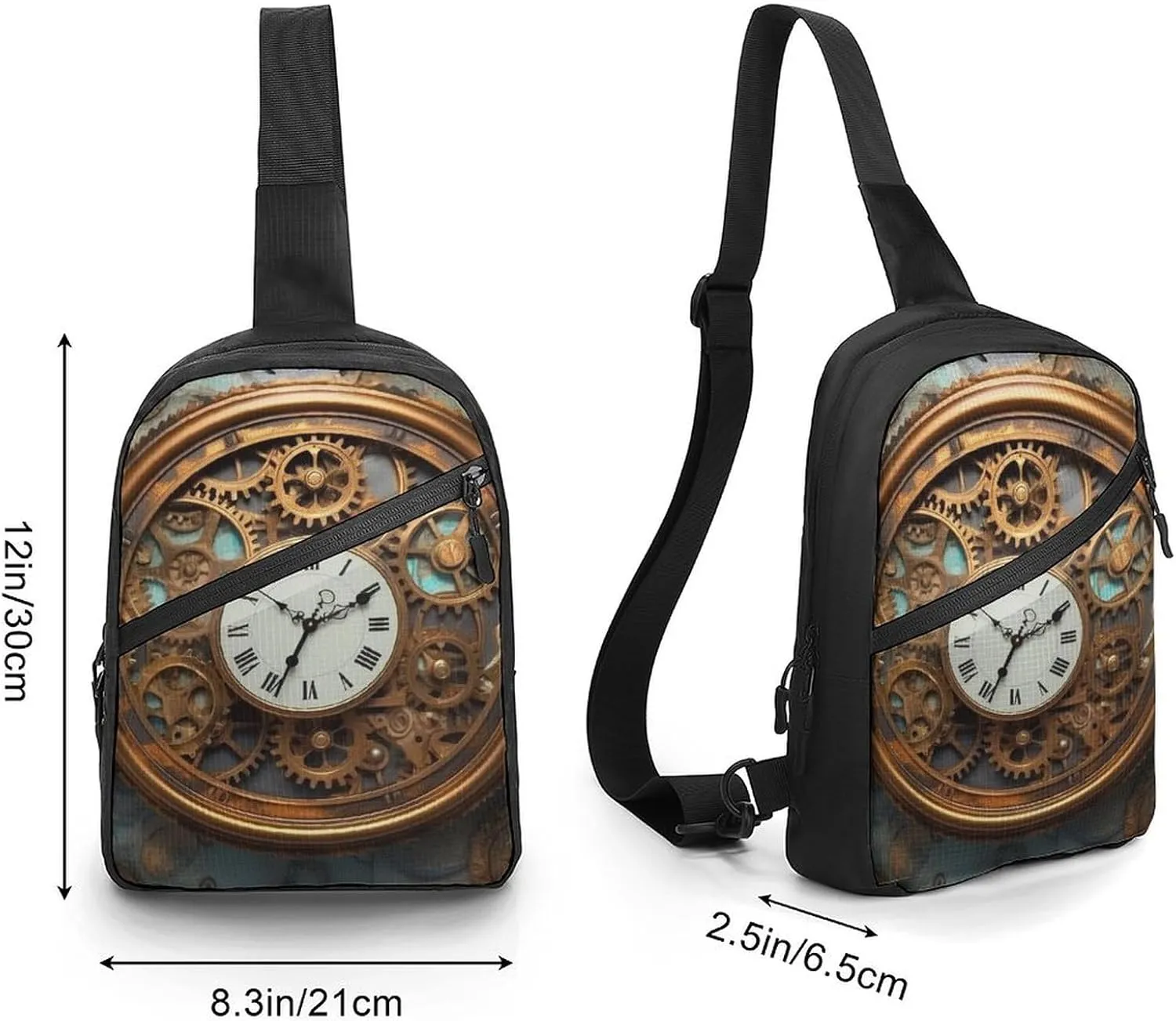 Crossbody Bag for Women Men Chest Bag Rose Sling Bag Crossbody Shoulder Bag Sling Backpack