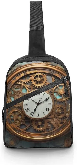 Crossbody Bag for Women Men Chest Bag Rose Sling Bag Crossbody Shoulder Bag Sling Backpack