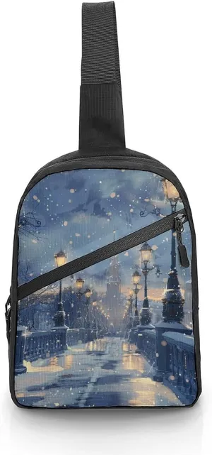 Crossbody Bag for Women Men Chest Bag Wild Deer Sling Bag Crossbody Shoulder Bag Sling Backpack