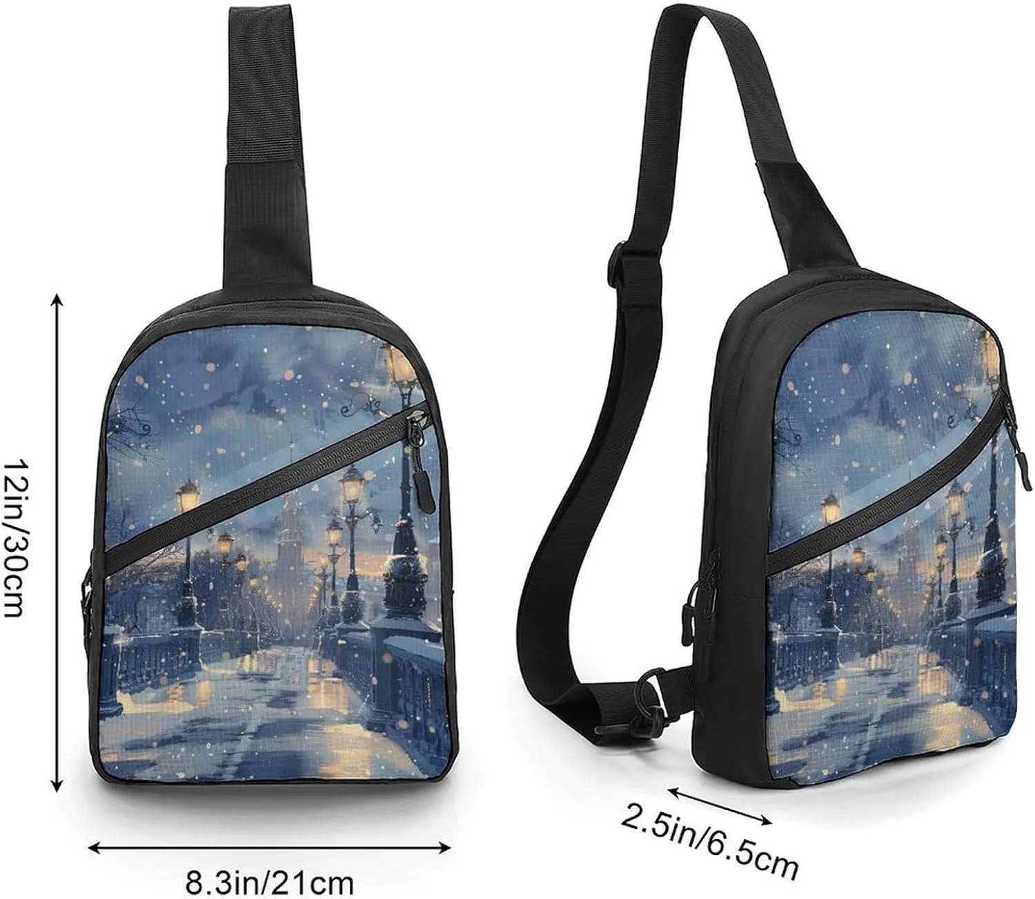 Crossbody Bag for Women Men Chest Bag Wild Deer Sling Bag Crossbody Shoulder Bag Sling Backpack