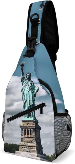 Crossbody Bag for Women Men Chest Bag Wild Elk Sling Bag Crossbody Shoulder Bag Sling Backpack