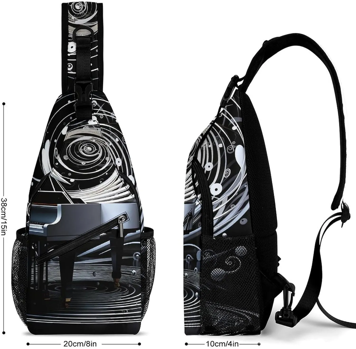 Crossbody Bag for Women Men Chest Bag Wild Elk Sling Bag Crossbody Shoulder Bag Sling Backpack