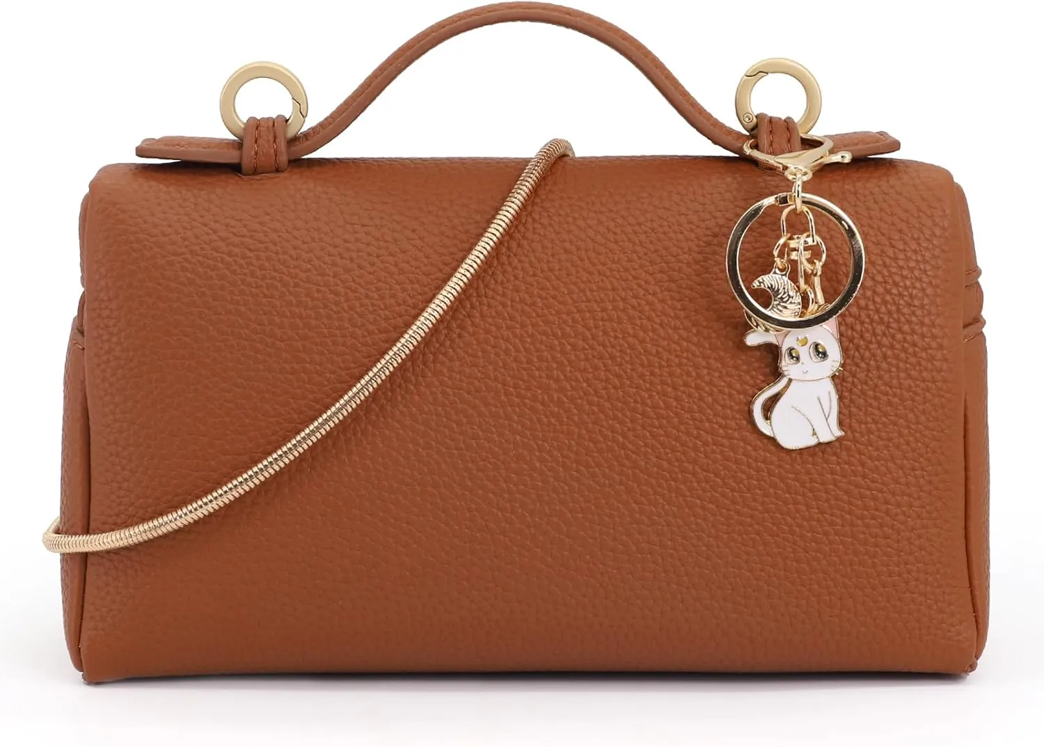 Crossbody Bag for Women Pouch Top-Handle Bag Designer Shoulder Leather Handbag Trendy Purse