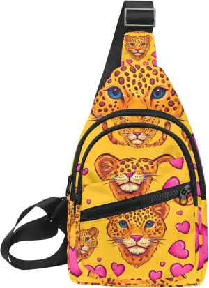 Crossbody Bags for Women Cross Body Bag for Woman Sling Bag Crossbody Bag Hearth Leopard (2) Sling Backpack Travel