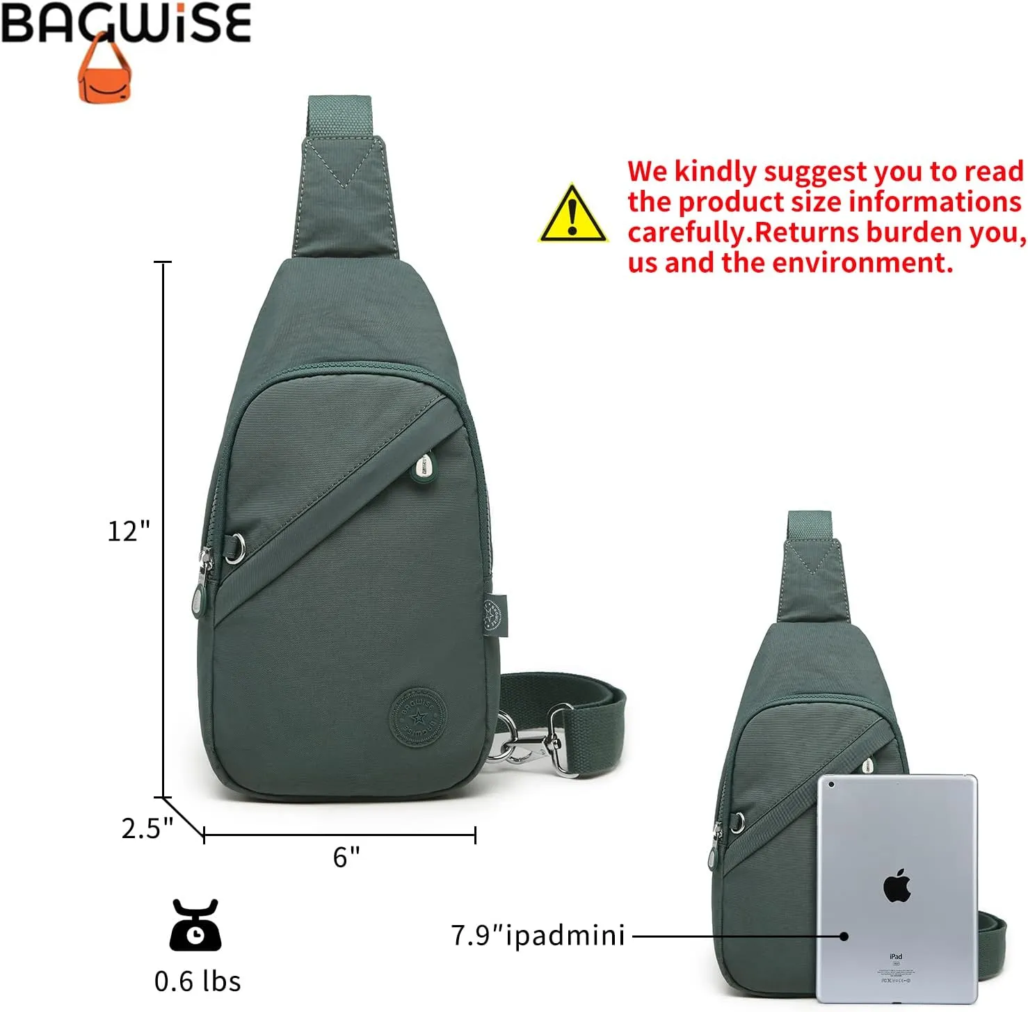 Crossbody Bags for Women, Crossbody Purse Bag, Sling Bag, Lightweight and Compact