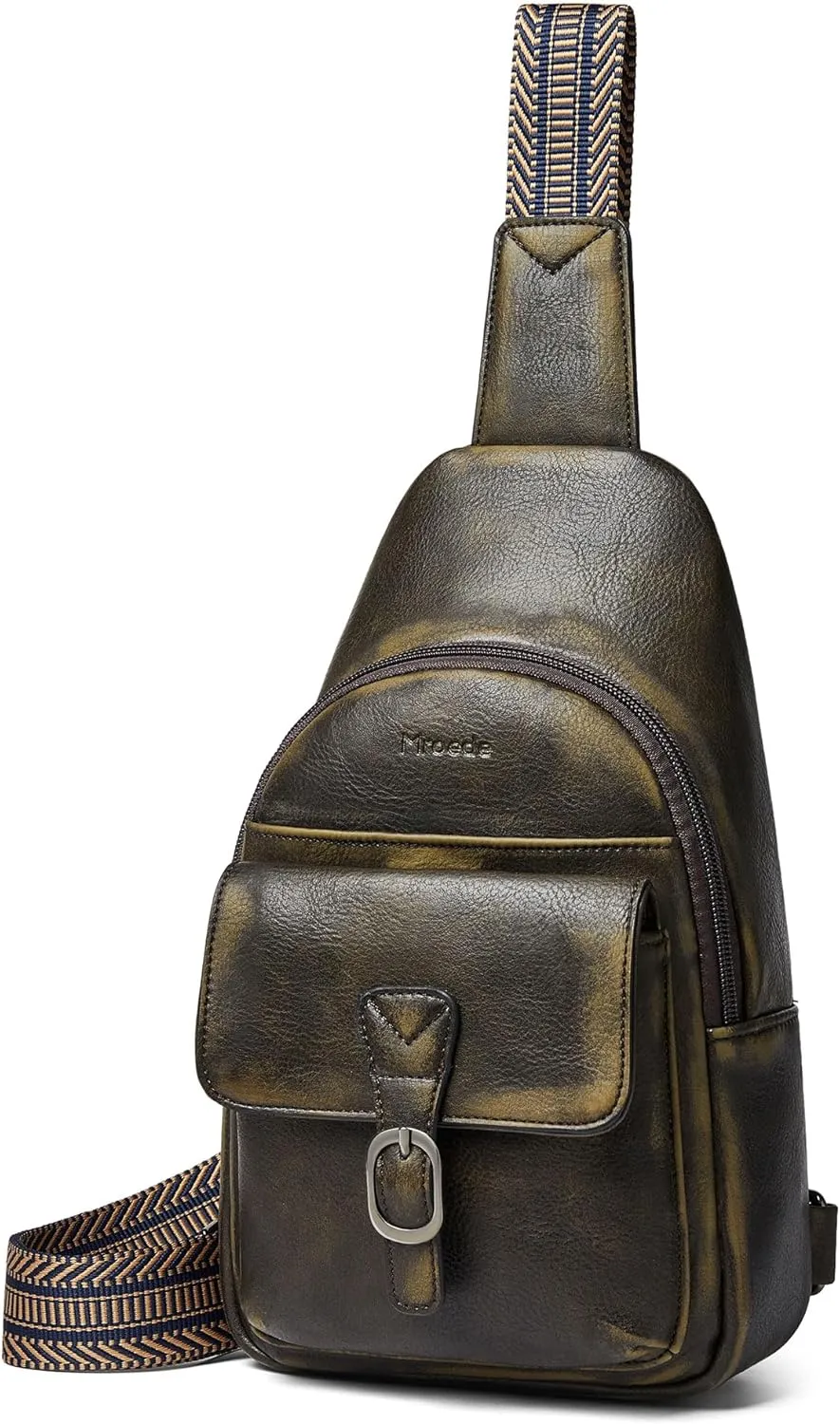 Crossbody Bags for Women Men Sling Bag 5 Pockets Fanny Pack Sling Backpack Chest Daypack Travel Purse Anti Theft