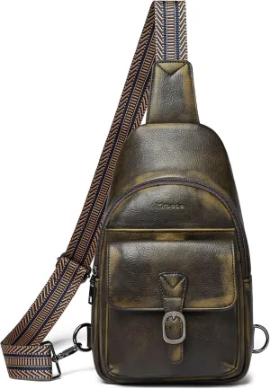 Crossbody Bags for Women Men Sling Bag 5 Pockets Fanny Pack Sling Backpack Chest Daypack Travel Purse Anti Theft