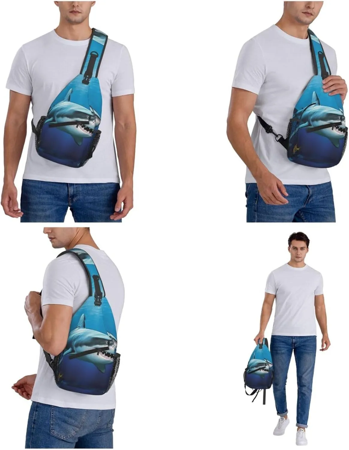 Crossbody Bags for Women Men Trendy Sling Bag Casual Chest Bag Halloween Night Sky Shoulder Bag for Travel Sport