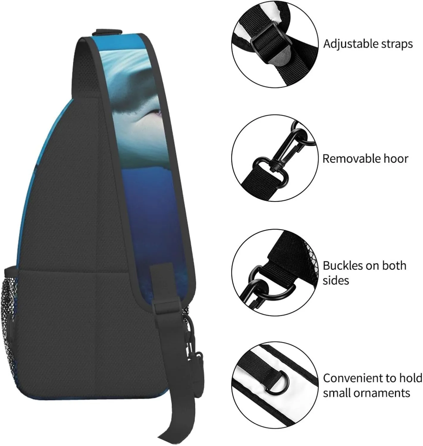 Crossbody Bags for Women Men Trendy Sling Bag Casual Chest Bag Halloween Night Sky Shoulder Bag for Travel Sport
