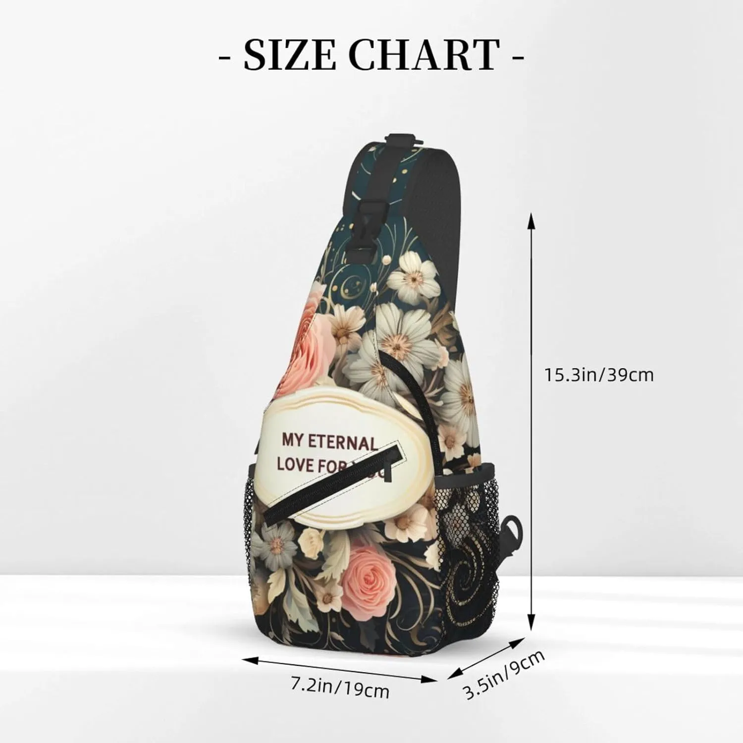 Crossbody Bags for Women Men Trendy Sling Bag Casual Chest Bag Mexican Folk Art Patterns Shoulder Bag for Travel Sport