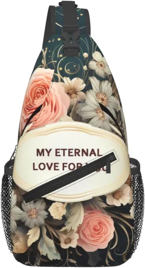 Crossbody Bags for Women Men Trendy Sling Bag Casual Chest Bag Mexican Folk Art Patterns Shoulder Bag for Travel Sport