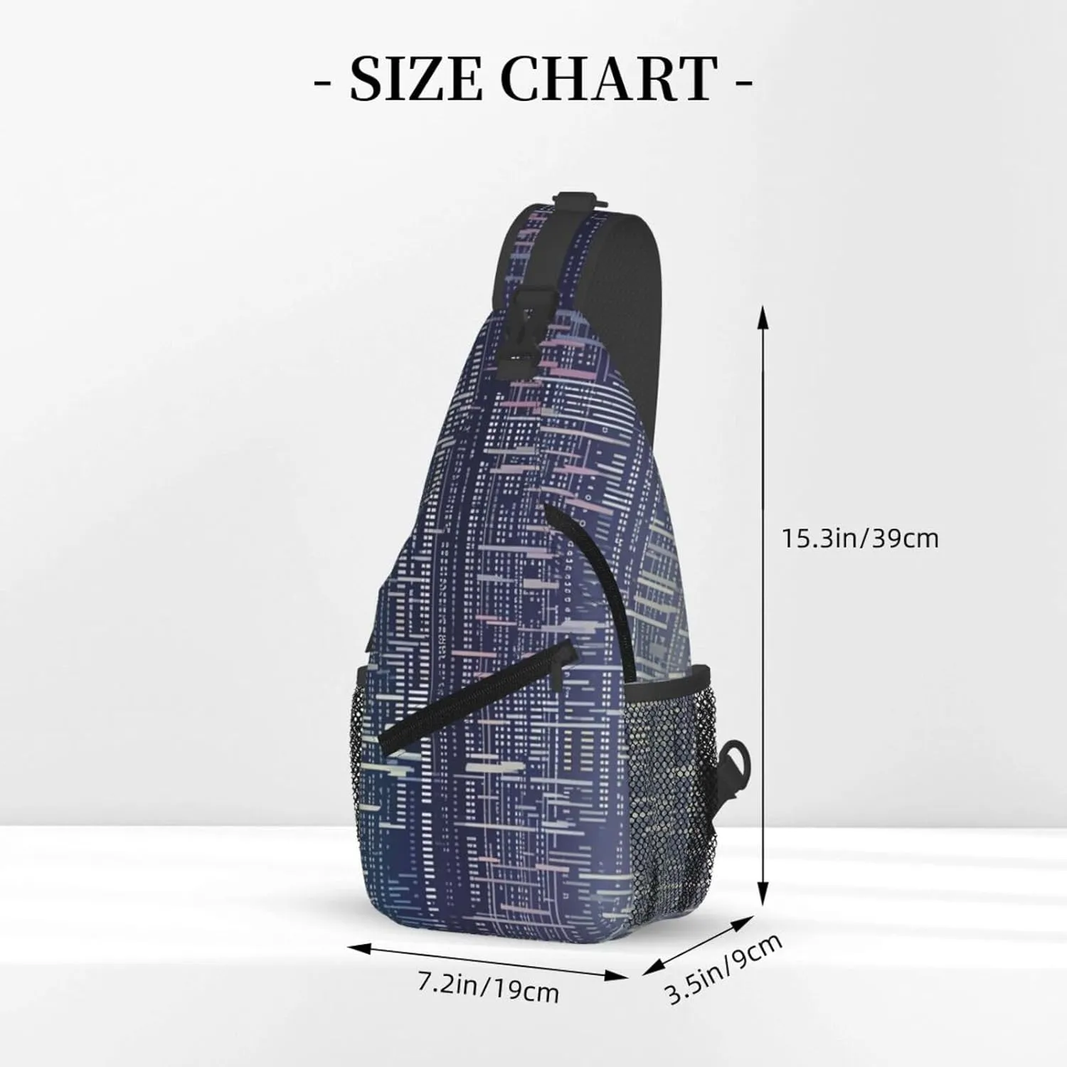 Crossbody Bags for Women Men Trendy Sling Bag Casual Chest Bag Polka Dot Sweater Dog Shoulder Bag for Travel Sport