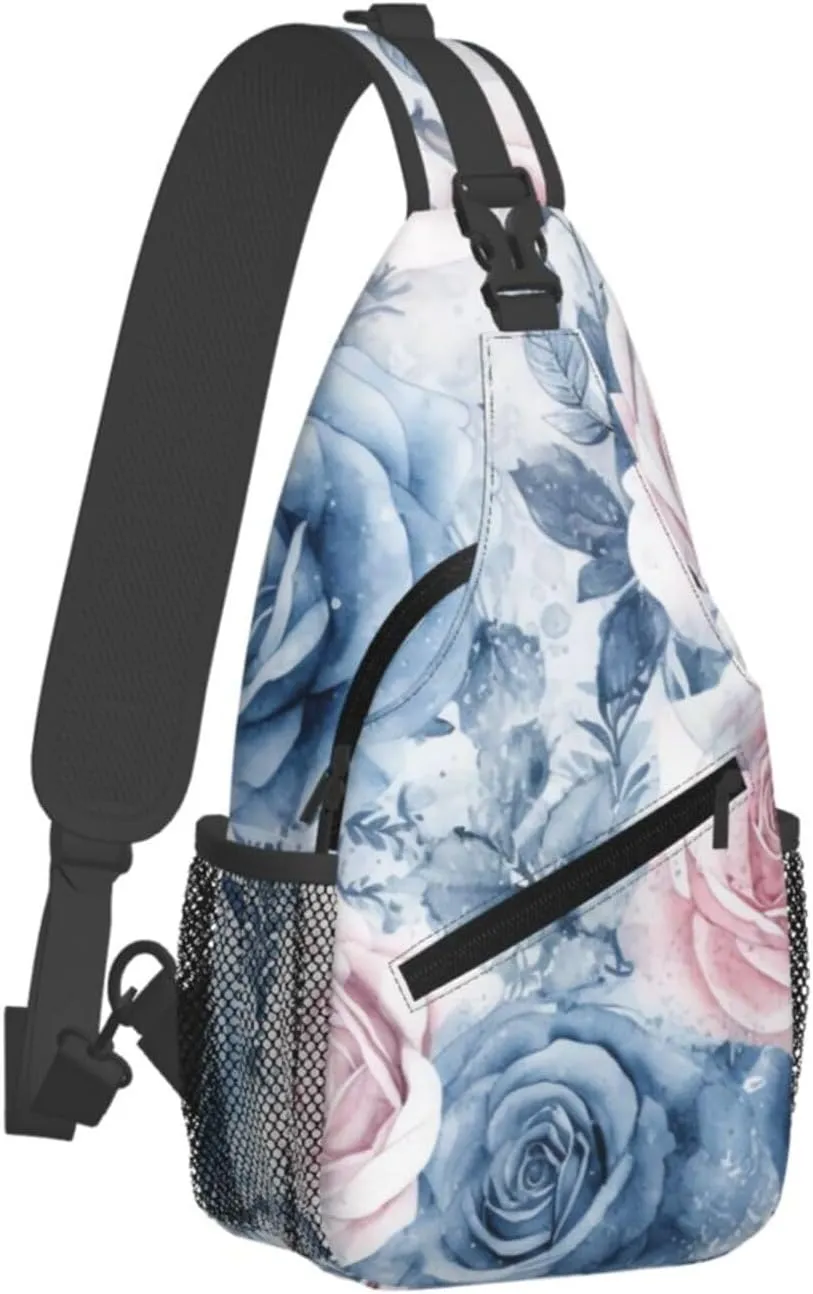Crossbody Bags for Women Men Trendy Sling Bag Casual Chest Bag Yellow Pattern Shoulder Bag for Travel Sport