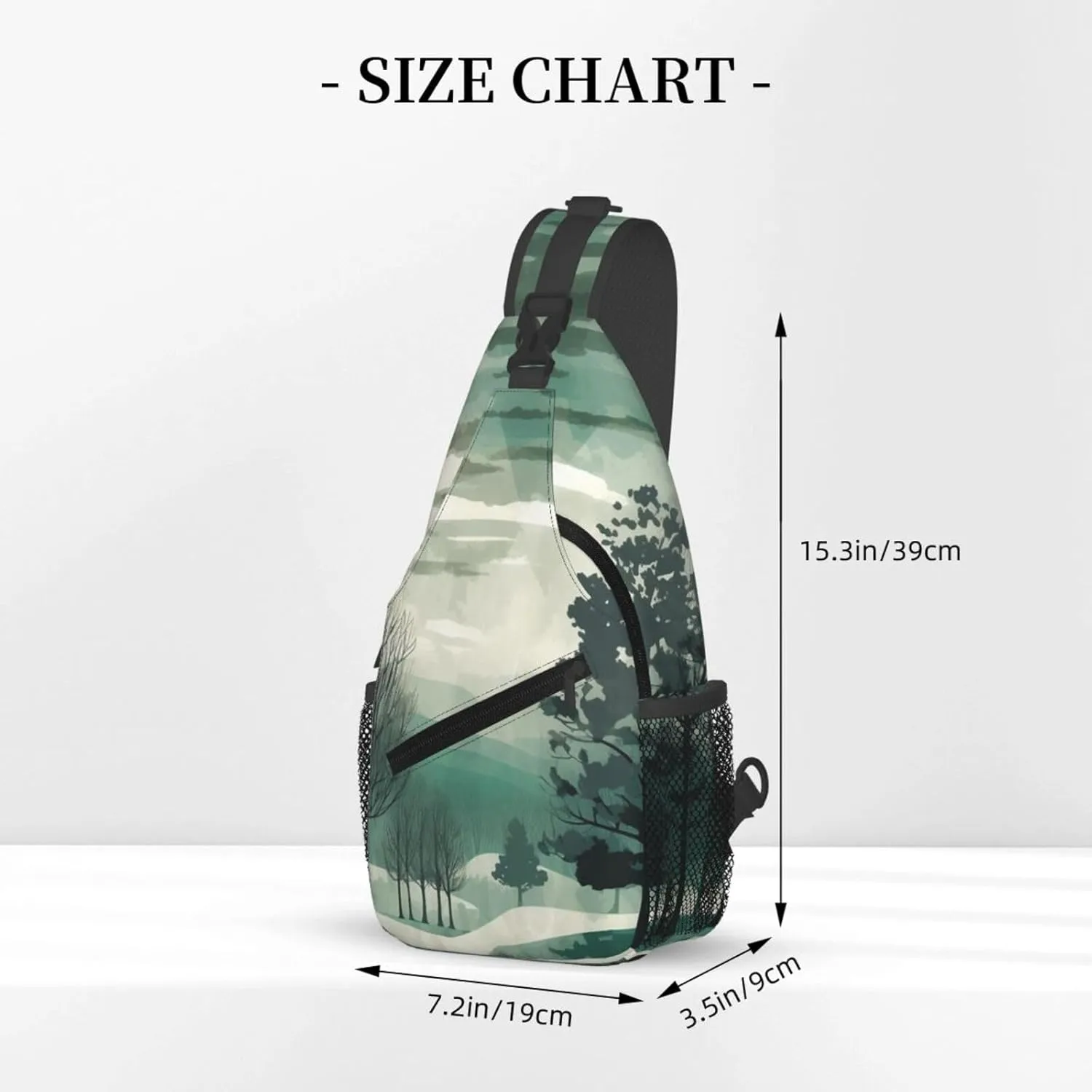 Crossbody Bags for Women Men Trendy Sling Bag Casual Chest Bag Yellow Pattern Shoulder Bag for Travel Sport