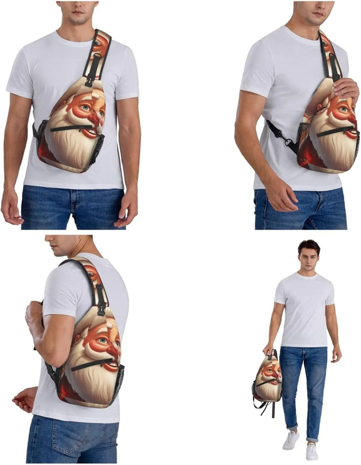 Crossbody Bags for Women Men Trendy Sling Bag Casual Chest Bag Yellow Pumpkin Pattern Shoulder Bag for Travel Sport