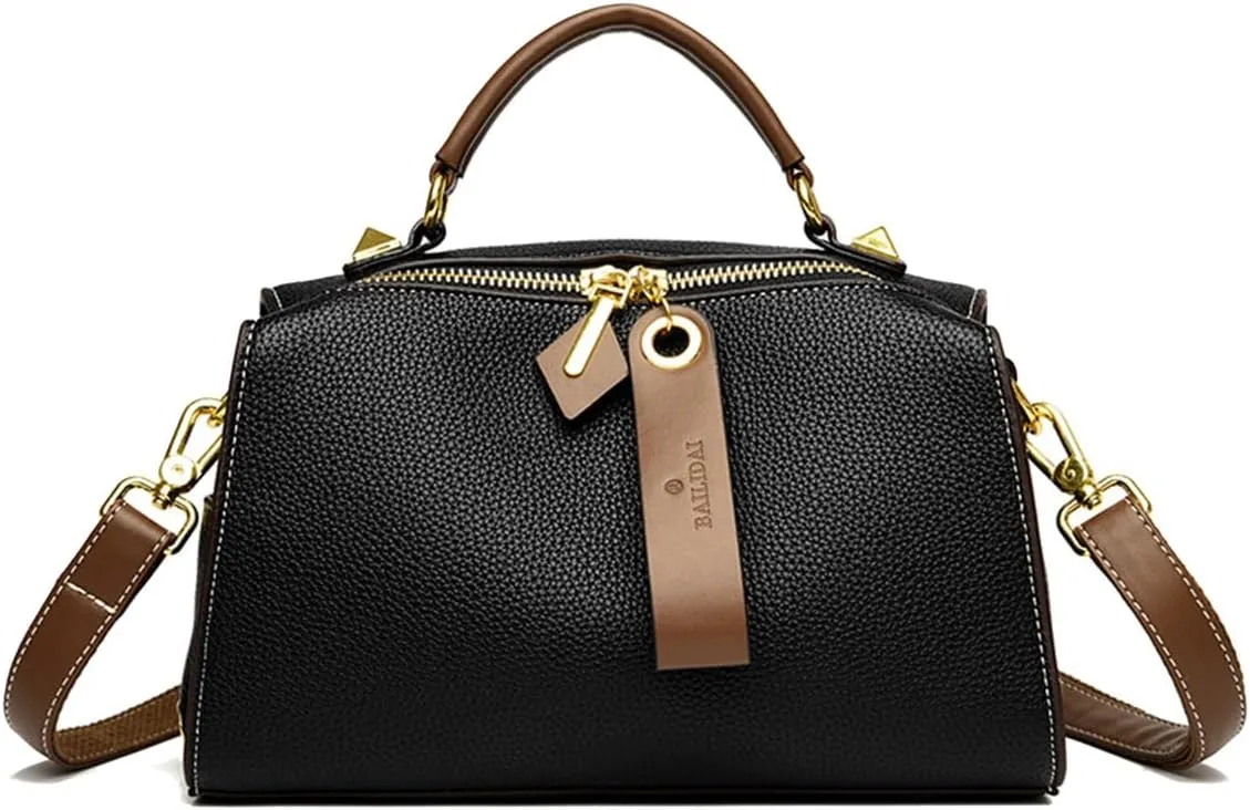 Crossbody Bags for Women Shoulder Handbags Dual Straps, Dual Directional Zipper Closure, Medium Size in 4 Colors