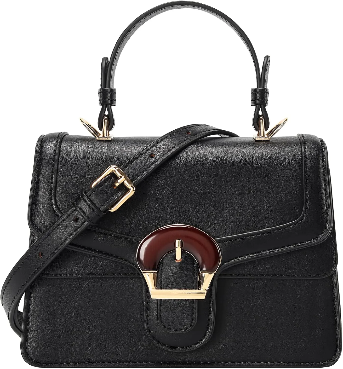 Crossbody Bags for Women Small Cross Body Purse Shoulder Bag Top Handle Handbags Leather Satchel Bags for Women