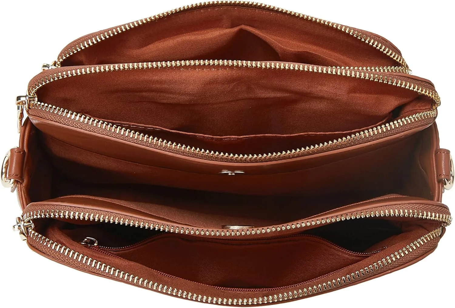 Crossbody Bags for Women Three-Layer Shoulder Bag Vegan Leather Multiple Compartments Handbag Purses Satchel Hobo Clutch 2024