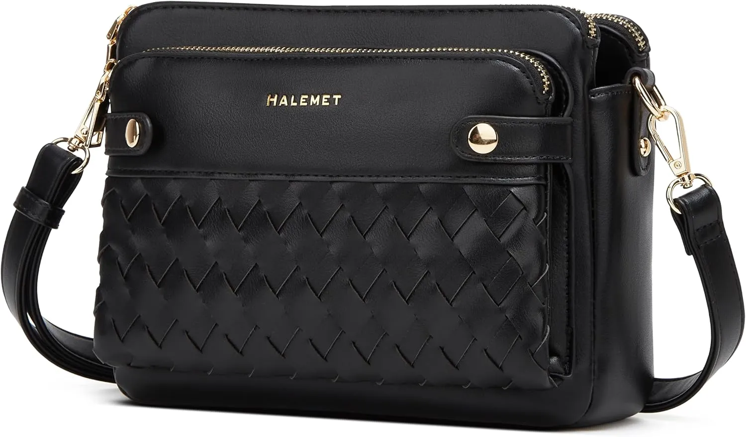 Crossbody Bags for Women Three-Layer Shoulder Bag Vegan Leather Multiple Compartments Handbag Purses Satchel Hobo Clutch 2024